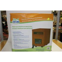 LIFESMART 5100 BTU QUARTZ INFRARED HEATER IN BOX