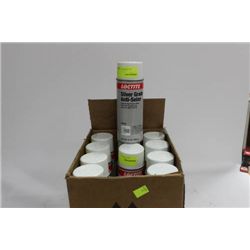 CASE WITH 11 CANS OF SILVER GRADE ANTI-SEIZE LUBE