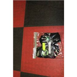 PACK 6 NEW GLOW IN THE DARK KIDS SAFETY GLOVES