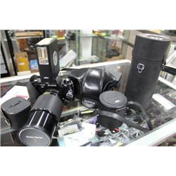 ESTATE PROFESSIONAL KONICA CAMERA W/LENSES