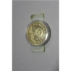 GOLD PLATED NAZI 5 MARKS COIN (REPLICA)