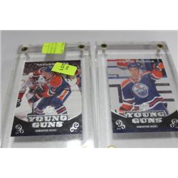 OILERS TAYLOR HALL,JORDAN EBERLE HOCKEY CARDS