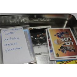 VARIOUS GRETZKY CARDS W 34 HOLOGRAM CARDS W CASE