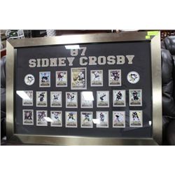 SIDNEY CROSBY PROFESSIONALY FRAMED CARDS