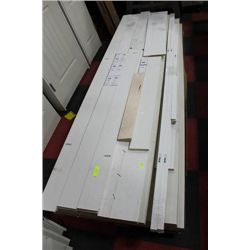 PALLET OF 6 MATCHING DOORS W FRAMES SIZES 96" X24"