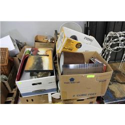 PALLET OF SHOWHOME DECORATIONS/PLATES/LAMPS/