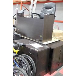 3PC. OFFICE FURNITURES W/ 2 CHAIRS