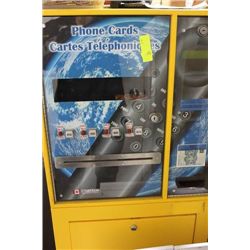 BILL OPERATED PHONE CARD DISPENSER