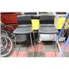 Image 1 : SET OF 3 OF CHROME AND PLASTIC BAR STOOLS