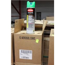 CASE OF 12 NEON MARKING PAINT ON CHOICE: GREEN