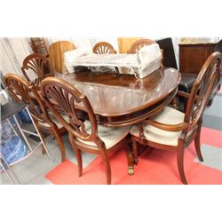 ESTATE TABLE W 6 HEARTBACK CHAIRS