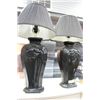 Image 1 : PAIR OF BLACK LAMPS