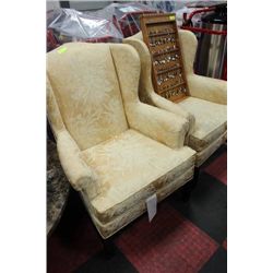 ESTATE FLORAL WING BACK PARLOUR CHAIR