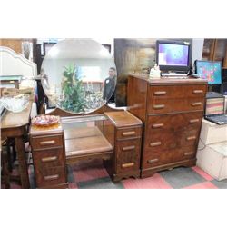 VINTAGE BEDROOM SUITE(DRESSER,CHEST OF DRAWERS)