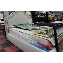 SHOWHOME QU SIZE FABRIC BEDFRAME