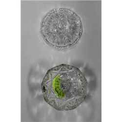 ESTATE CRYSTAL LIDDED DISH