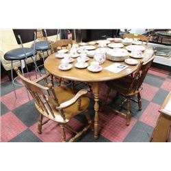 ESTATE MAPLE TABLE W 4 CHAIRS