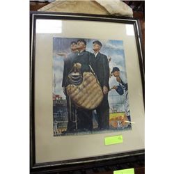 ESTATE FRAMED NORMAN ROCKWELL PICTURE