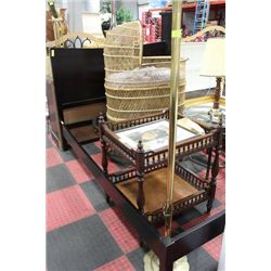 SHOWHOME QU SIZE BEDFRAME (NEEDS WORK)