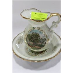 ESTATE PORCELAIN MINI WASH BOWL SET