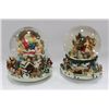 Image 1 : CHRISTMAS MUSICAL SNOWGLOBE X2