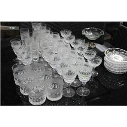 ESTATE CRYSTAL GLASS AND BOWL COLLECTION