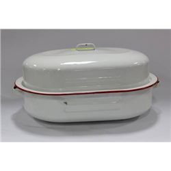 VINTAGE ESTATE ENAMEL ROASTER