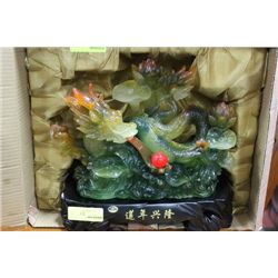 JADE STYLE DRAGON ORNAMENT