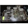Image 1 : ESTATE TRAY W 5 GOBLETS