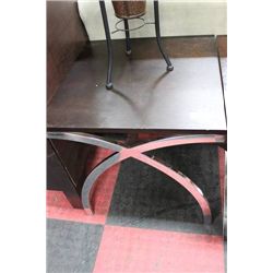 SHOWHOME CHROME LEG END TABLE ON CHOICE