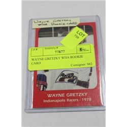 WAYNE GRETZKY WHA ROOKIE CARD