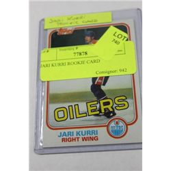 JARI KURRI ROOKIE CARD