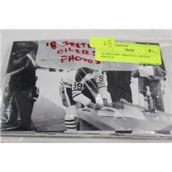 18 GRETZKY ORIGINAL OILERS PHOTOS