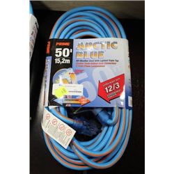 PRIME ARCTIC BLUE 50' HEAVY DUTY EXTENSION CORD