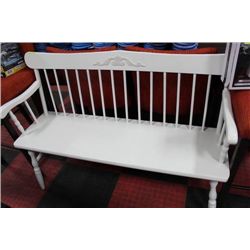 ESTATE WOOD WHITE BENCH
