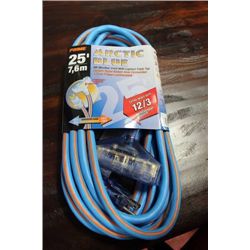 PRIME ARCTIC BLUE 25' HEAVY DUTY EXTENSION CORD