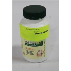 BOTTLE OF 100 COD LIVER OIL SOFT GELS