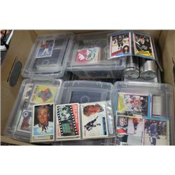 BOX OF 11 BINS HOCKEY CARDS 3000 OLD AND NEW