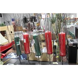 CANDLE HOLDER W/ CANDLES