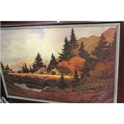 40" X 28" WESTERN ART PICTURE