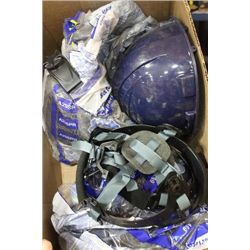 BOX OF HARD HATS