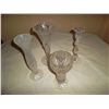 Image 1 : Cut glass vases 3 - Cut glass candle stick 1