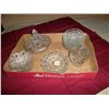 Image 1 : Asssortment of pressed glass candy dishes. 10 items.