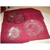 Image 1 : Platters: 1 divided with sterling on glass  2 round