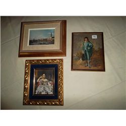 "Blue Boy"; "Madame Moitessier" and The Bassin at St. Narco Canaletta Framed Prints