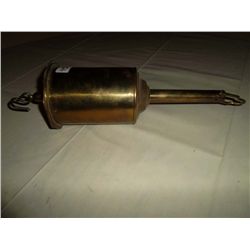 Brass clockwork jack ( mid 19th century) For roasting meat - rotates as it hangs meat above the fire