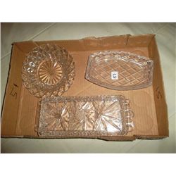 Assortment of cut glass small bowls