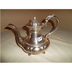 Silver coffee urn. G.G. & Co. of Quebec.