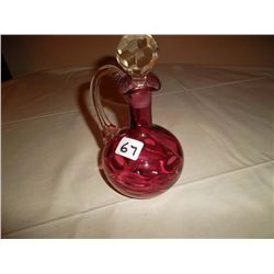 Cranberry glass vinaigrette