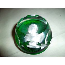 Sculptured Cameo in Crystal with documentation.  Franklin Mint.